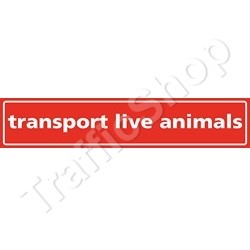 Autobord TRANSPORT LIVE ANIMALS sticker 25x5cm
